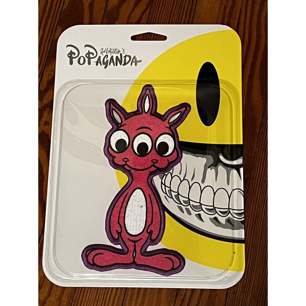 10” LARGE Ron English Pink Rabbbit Patch NIP 2018